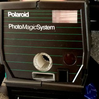 Polaroid Instant Photo Magic System Camera with Case Button Cutter VINTAGE 2