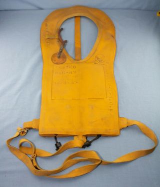 Ww2 Usaaf / Paratrooper Type B - 4 Life Preserver Dated 1942 Named Lt C.  A.  Farris