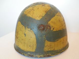 Italian Helmet M33 WWII COMBAT camouflage italian campaign German Helmet WWII 4