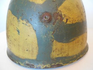 Italian Helmet M33 WWII COMBAT camouflage italian campaign German Helmet WWII 5