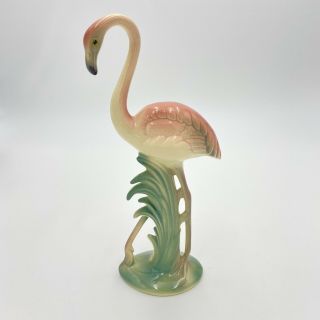 Vintage Brad Keeler Signed Pink Flamingo Bird Figurine California Pottery No.  2