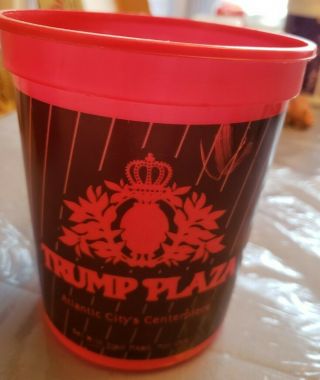 Vintage Trump Plaza Atlantic City Hotel Casino Slot Coin Cup Bucket