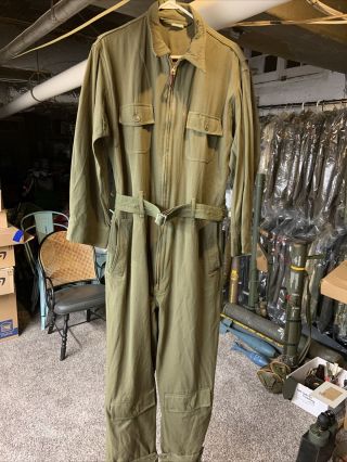 Wwii Us Army Air Forces Summer Flight Suit An - S - 31a Size 42 Medium