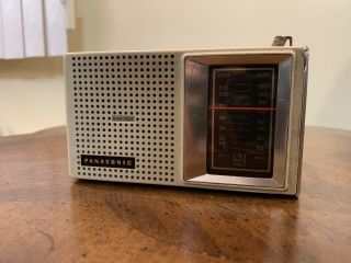 Vintage Panasonic Rf - 541 Transistor Portable Am/fm Radio
