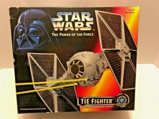 Star Wars - Vintage Potf 1995 Kenner - Tie Fighter With Detachable Wings
