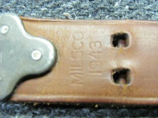 Wwii Us M1907 Leather Sling For M1 Garand & 1903/03a3 Springfield - Milsco 1943