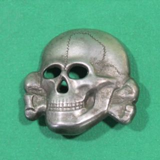 German World War Ii Military Officers Visor Cap Skull