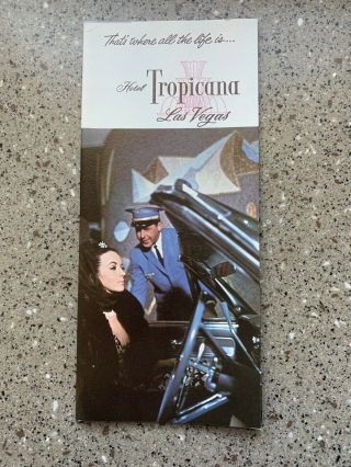 Vintage 1960s Tropicana Hotel Las Vegas Lv Nv Usa Travel Brochure Nos Souvenir