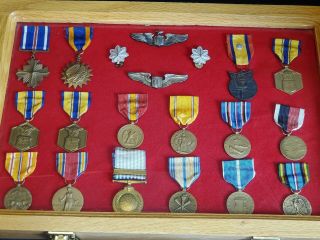 Ww2 To Vietnam Medal Grouping For Pilot Lt.  Col.  Baxendale.