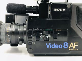 Vintage Sony CCD - V8AF Video 8 AF Camcorder Camera Recorder Fir Parts 3