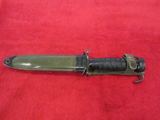 Us Leather Grip Imperial M1 - Carbine Bayonet W/ Scabbard