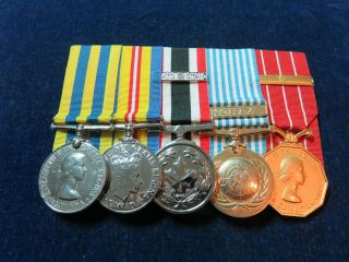 Named Orig Korean War Medal Group With Ssm & Cd " B 801781 Cpl Gr Pearson "