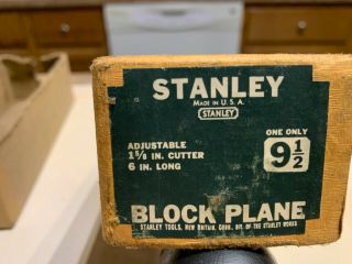 Vintage Stanley Sweetheart No 9 1/2 Block Plane 2