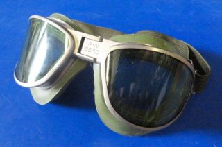 American Optical An - 6530 Flying Goggles W/ Olive Drab Cushions