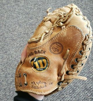 Vintage Wilson Baseball Glove Rht A2403 Pro - Toe Stock Professional