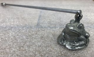 Pewter Scents And Accents Frog Candle Snuffer Made In Usa