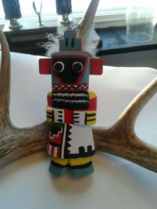 Hopi Native American " Whipper " Kachina/katsina Doll - Signed
