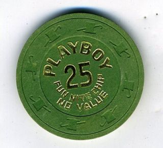 Old Playboy 25 Fun Nite Poker Chip
