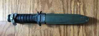 Ww2 M3 Trench Knife,  Camillus,  M8 Scabbard (bmco Beckwith Manufacturturing)