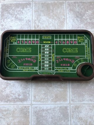 Vintage Waco Auto Shooter Craps Table Fully Automatic Gambling W/original Box