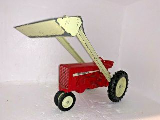Vintage International Harvester 1/16 Toy Farm Tractor W Plow Shovel Ertl