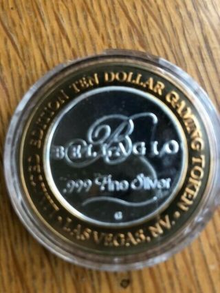 2002 Bellagio Casino 10 Dollar Silver Strike