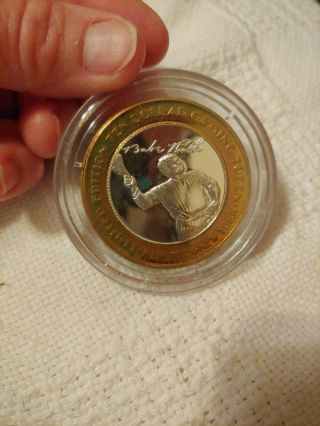 York York Limited Edition $10 Gaming Token Coin Babe Ruth (1)