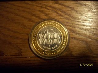 YORK YORK LIMITED EDITION $10 GAMING TOKEN Babe Ruth.  999 Silver 1ounce 3