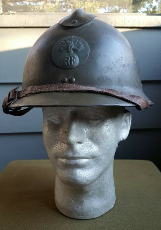 WWII French Army M26 Adrian Combat Helmet 3