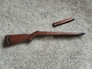 Wwii M1 Carbine Saginaw S.  G.  Oval Cut High Wood Stock Rsg Type Ii Sg