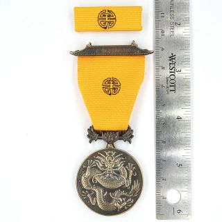 Cased US Military Order of the Dragon Medal USA UK China 1900 Boxer Rebellion 2