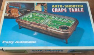 Vintage Waco Auto Shooter Craps Table Fully Automatic Gambling W/original Box