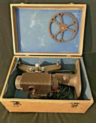 Vtg Revere Eight “85” 8mm Movie Projector & Case - Steampunk - Tested/working - F/ship