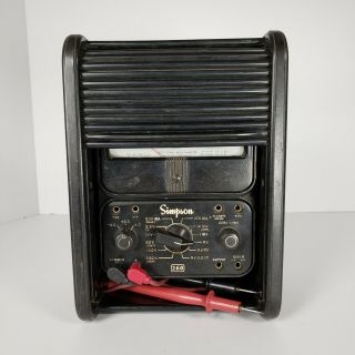 Vintage Simpson 260 Series 6 Analog Volt - Ohm - Milliammeter VOM Roll Case 3