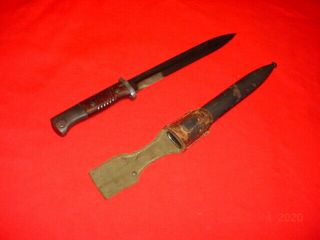 Wwii German Mk98 Africa Korps Bayonet With Frog