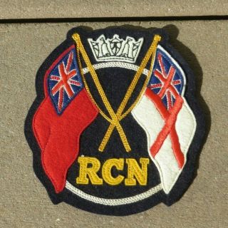 Ww2 Rcn Royal Canadian Navy Canada Wool Felt Patch