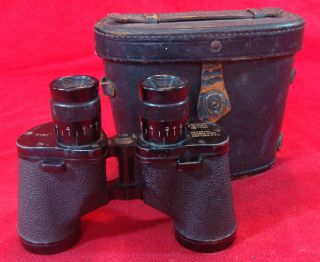Wwii 1943 Us Navy Binocular 6x30 (made In York) W.  Case