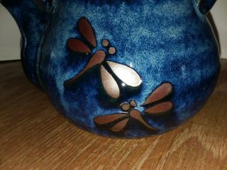 Teavana Teapot Midnight Blue Porcelian Dragonfly
