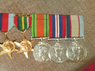 Wwii Australian Medal Group Medal Bar " Burma " Star Pacific Theater Scarce