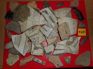 Anasazi Shards Pre - 1600 - Scrpappers - Arrowheads Box Full 640.