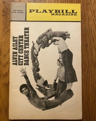 Alvin Ailey Dance Theater Playbill November 1972 Nyc Judith Jamison