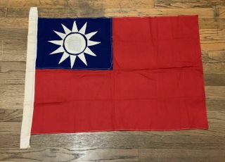 World War 2 China Nationalist Republic Flag From Us Avg Pilot 二战民国国旗