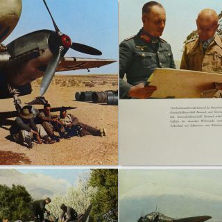 Erwin Rommel German Afrikakorps Photo Book 1943 Bar Cross Wwii Desert Dak W/100