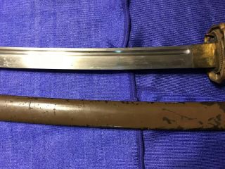 WWII JAPANESE Army officer`s NCO sword,  aluminum handle with scabbard 4