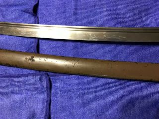 WWII JAPANESE Army officer`s NCO sword,  aluminum handle with scabbard 5