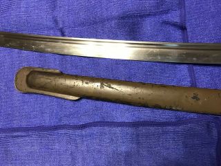 WWII JAPANESE Army officer`s NCO sword,  aluminum handle with scabbard 6