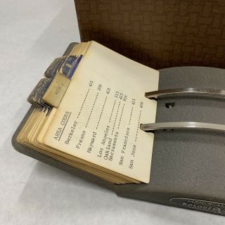 Vintage Zephyr American Rolodex V File Jr.  Model V535 - J METAL W/ Extra Cards 3