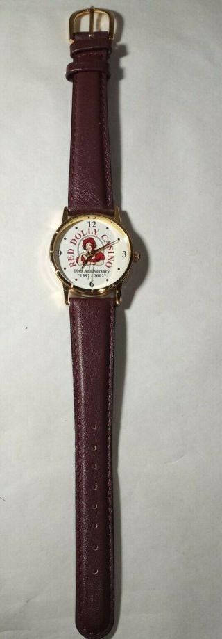 Red Dolly Casino 10th Anniversary Leather Watch