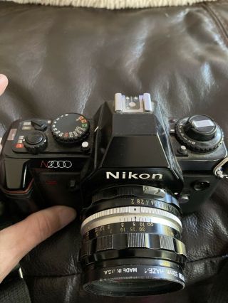 Vintage NIKON N2000 Camera with NIKKOR 50 mm F2 Lens 2