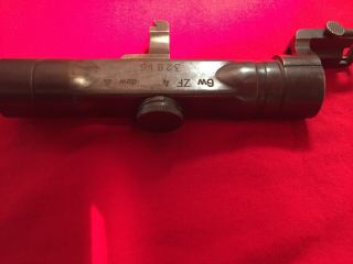 German WW2 ZF4 Sniper Scope GW ZF4 dow zielfernrohr optics with special mount. 5